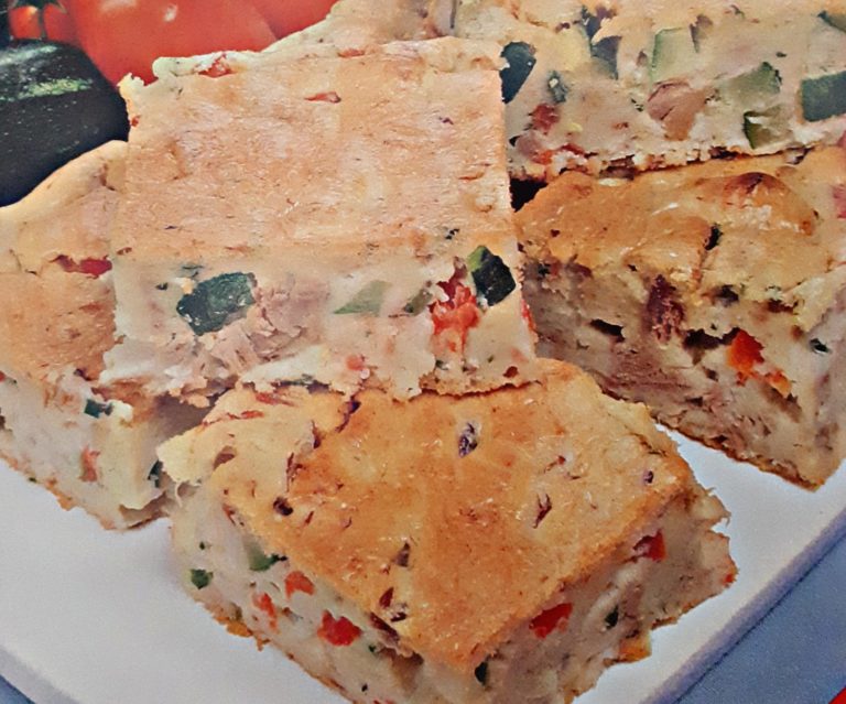 Torta de Abobrinha com Atum