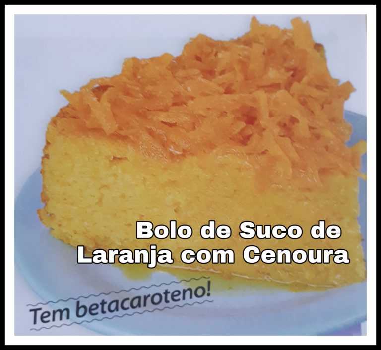 Bolo de Suco de Laranja com Cenoura