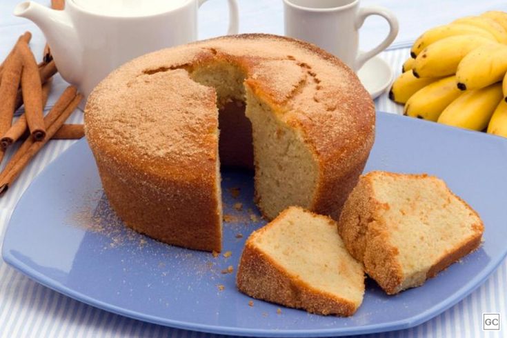 Bolo de Banana e Iogurte