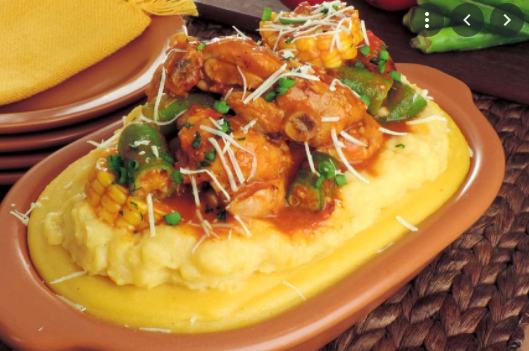 Polenta com Frango - Meu Caderno de Receitas