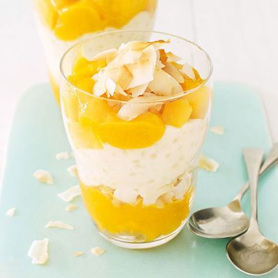 Mousse de Tapioca com Creme de Manga