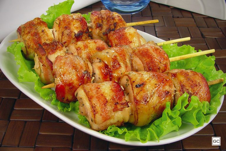 Espetinho de Medalhão com Bacon