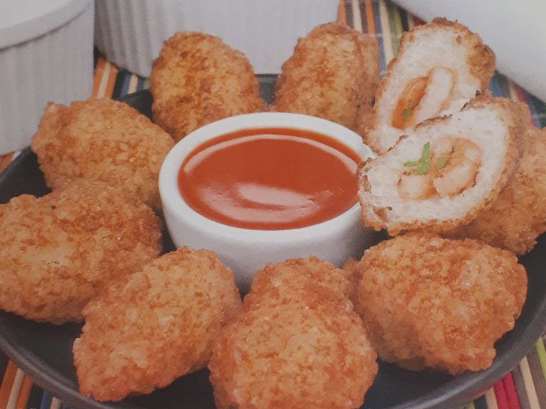 Bolinho de Tapioca com Camarão