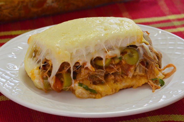Torta de Pão de Forma com Carne