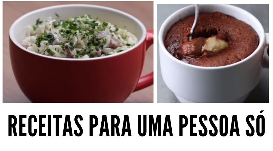 Receitas para uma pessoa só