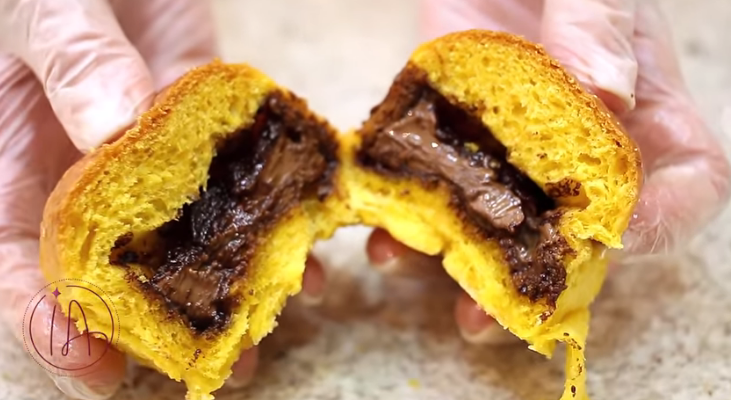 Pão de Cenoura Recheado - Meu Caderno de Receitas