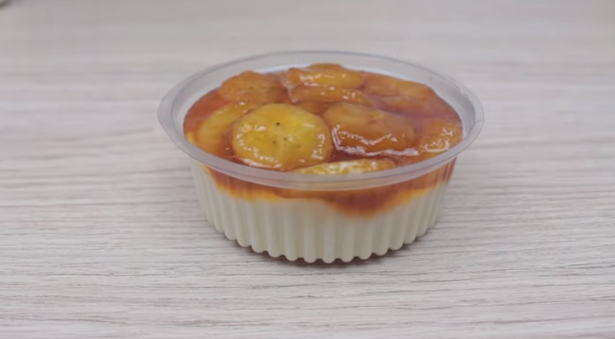 Sobremesa de Banana no Pote