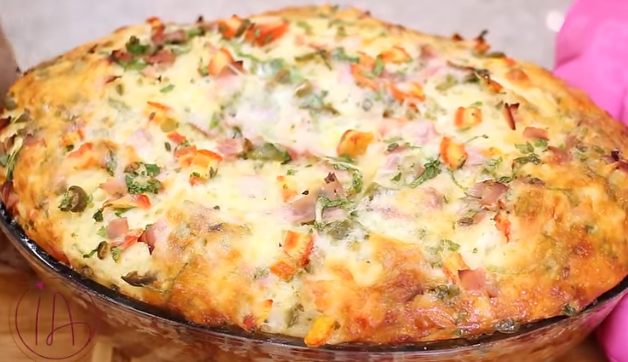 Torta Salgada de Sobras de Pão