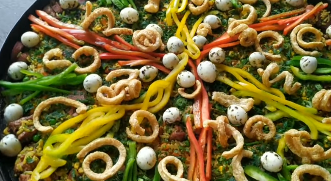 Paella Caipira no Disco de Arado