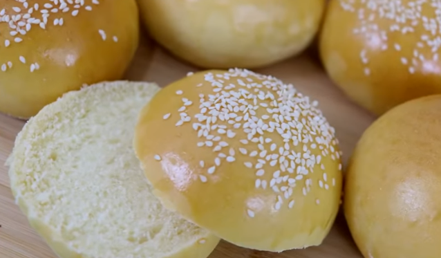Pão de Hambúrguer Caseiro