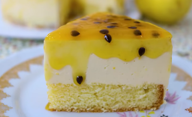 Bolo Mousse de Maracujá