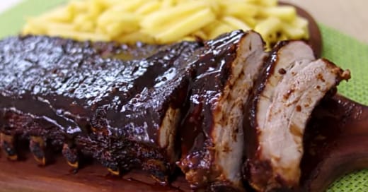 Costelinha do Outbak com Molho Barbecue - Meu Caderno de Receitas