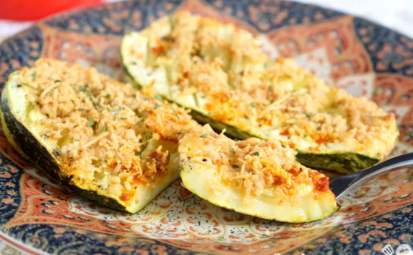 Abobrinha Assada com Parmesão