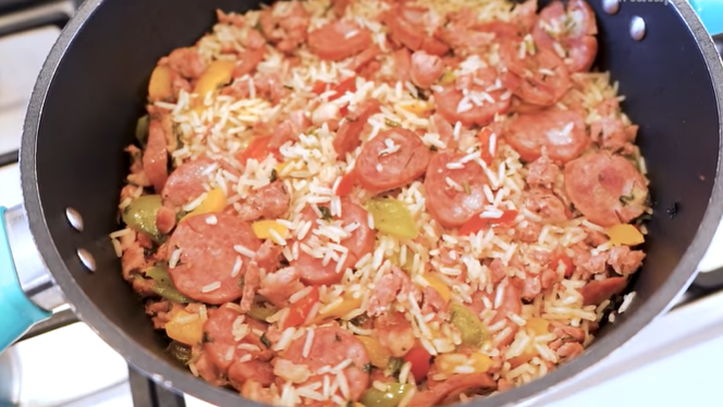 Arroz com Linguiça - Meu Caderno de Receitas