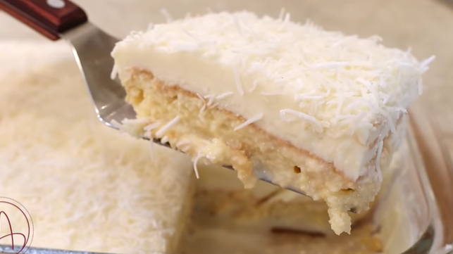 Nuvem Gelada de Coco na Travessa - Meu Caderno de Receitas