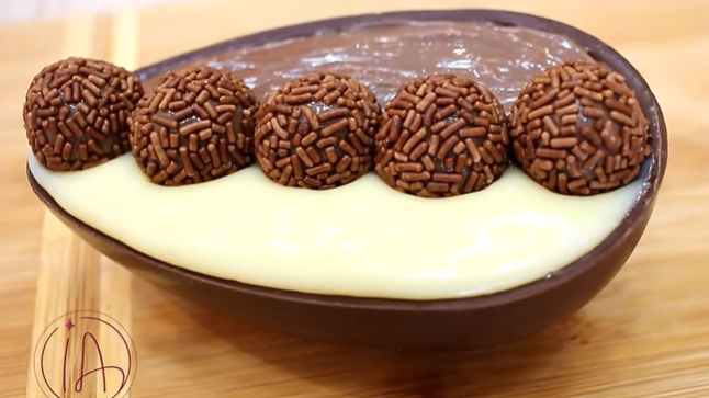 Ovo de Páscoa de Brigadeiro - Meu Caderno de Receitas