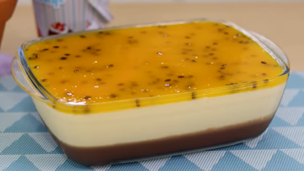 Sobremesa de Maracujá e Chocolate - Meu Caderno de Receitas