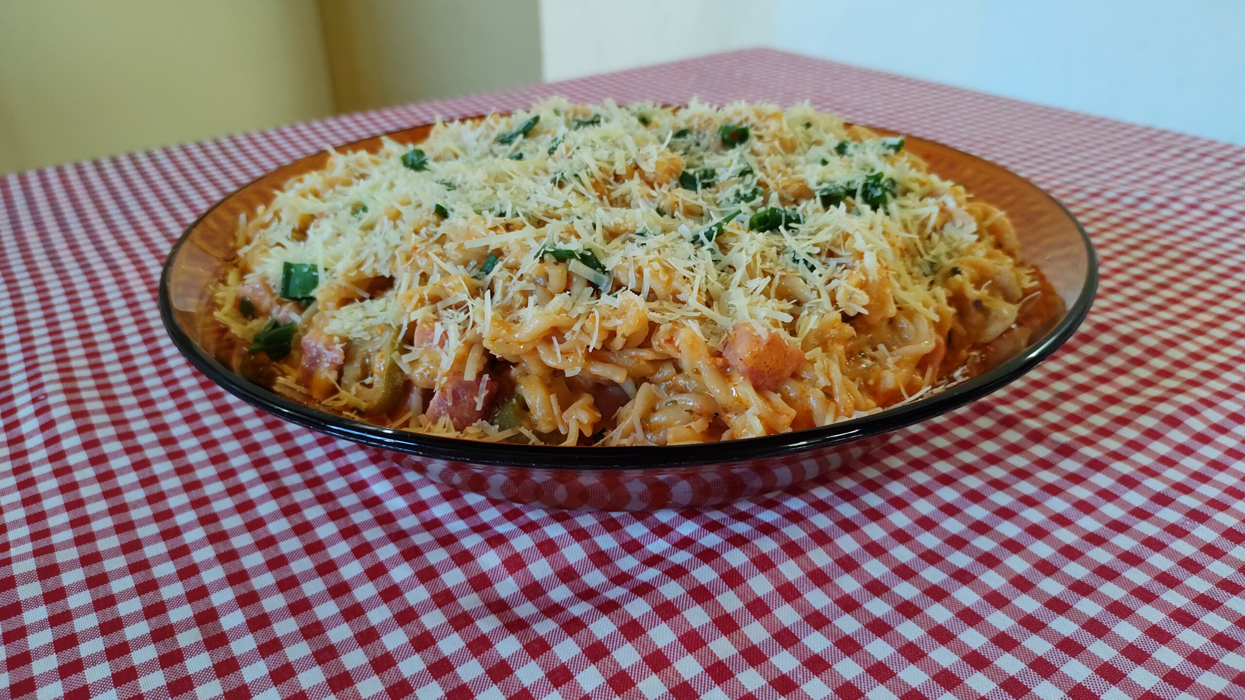 Macarrão Cremoso na Panela de Pressão - Meu Caderno de Receitas