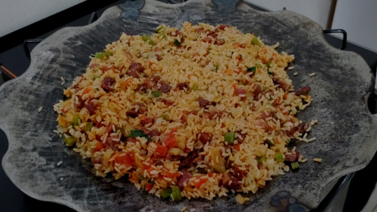 Arroz Carreteiro no Arado - Meu Caderno de Receitas