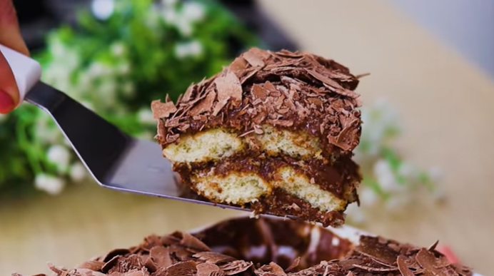 Pavê de Chocolate com Bolacha Champagne - Meu Caderno de Receitas