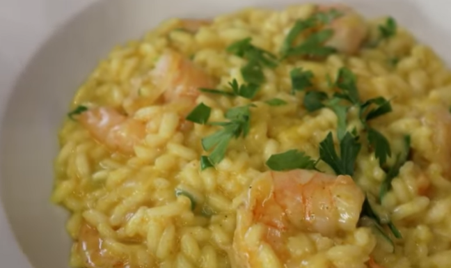 Risoto de Camarão - Meu Caderno de Receitas