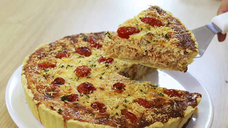 Quiche de Frango - Meu Caderno de Receitas